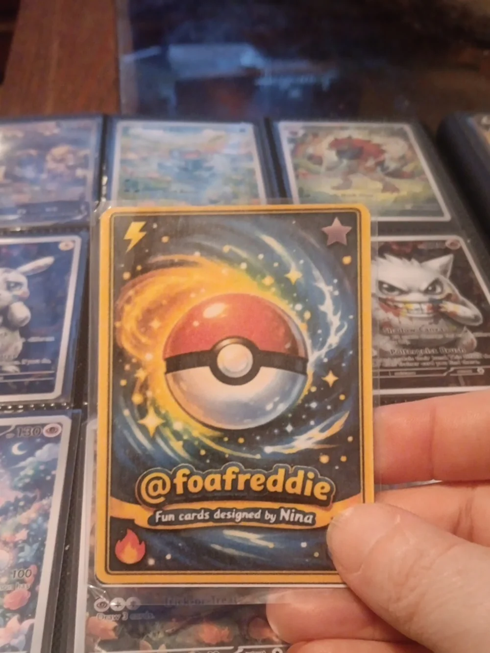 Pokemon Eeveelutions Card - Blue, Pink, Yellow, Green, Orange, Black
